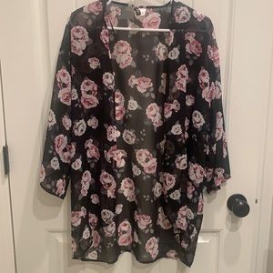 Sheer kimono cardigan